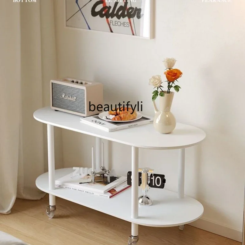 A Nordic Coffee Table Living Room Mobile Sofa Side Table Floor Trolley Multi-Layer Storage Rack Dining Car
A Nordic Coffee Table Living Room Mobile Sofa Side Table Floor Trolley Multi-Layer Storage Rack Dining Car