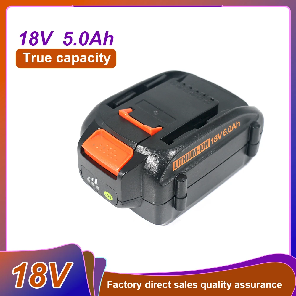 for worx 18V 5000mAh Lithium battery Rechargeable WA3553 WA3551 WA3553.1 WA3570 for All WORX Electric and Garden Tools
for worx 18V 5000mAh Lithium battery Rechargeable WA3553 WA3551 WA3553.1 WA3570 for All WORX Electric and Garden Tools