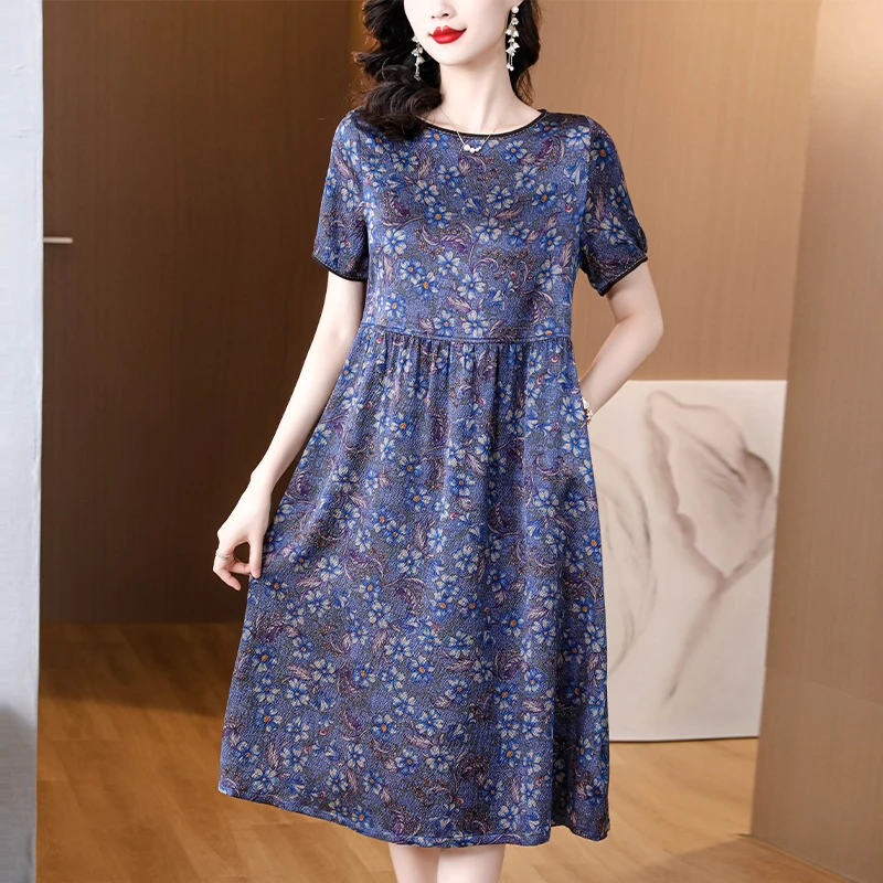 Summer Women Satin Vintage Luxury Bodycon Dresses 2025 Office Lady Floral Silk Midi Dress Elegant Casual Night Party Vestidos
Summer Women Satin Vintage Luxury Bodycon Dresses 2025 Office Lady Floral Silk Midi Dress Elegant Casual Night Party Vestidos
