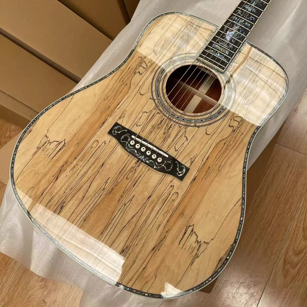 2024 New 41 Inch Acoustic Guitar. Top, Side, And Back Geotextile, Embedded With The Tree Of Life
2024 New 41 Inch Acoustic Guitar. Top, Side, And Back Geotextile, Embedded With The Tree Of Life