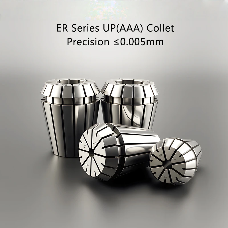 High Precision ER11-ER40 UP(AAA) Spring Collet ≤0.005mm Runout | for CNC Machining Center/Engraving Machine Spindle | 1PC/5PCS
High Precision ER11-ER40 UP(AAA) Spring Collet ≤0.005mm Runout | for CNC Machining Center/Engraving Machine Spindle | 1PC/5PCS
