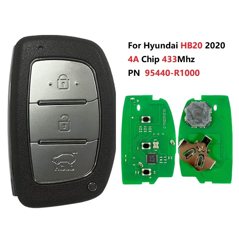 Номер детали CN020305 95440-R1000 95440-K3000 для Hyundai HB20 2020 + 4A чип 433 МГц дистанционный умный ключ для автомобиля с 3 кнопками
Номер детали CN020305 95440-R1000 95440-K3000 для Hyundai HB20 2020 + 4A чип 433 МГц дистанционный умный ключ для автомобиля с 3 кнопками