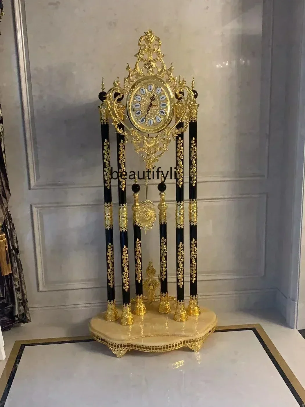 ss C Floor Clock Living Room European Villa Vertical Living Room Light Luxury European Black Crystal Floor Clock
ss C Floor Clock Living Room European Villa Vertical Living Room Light Luxury European Black Crystal Floor Clock