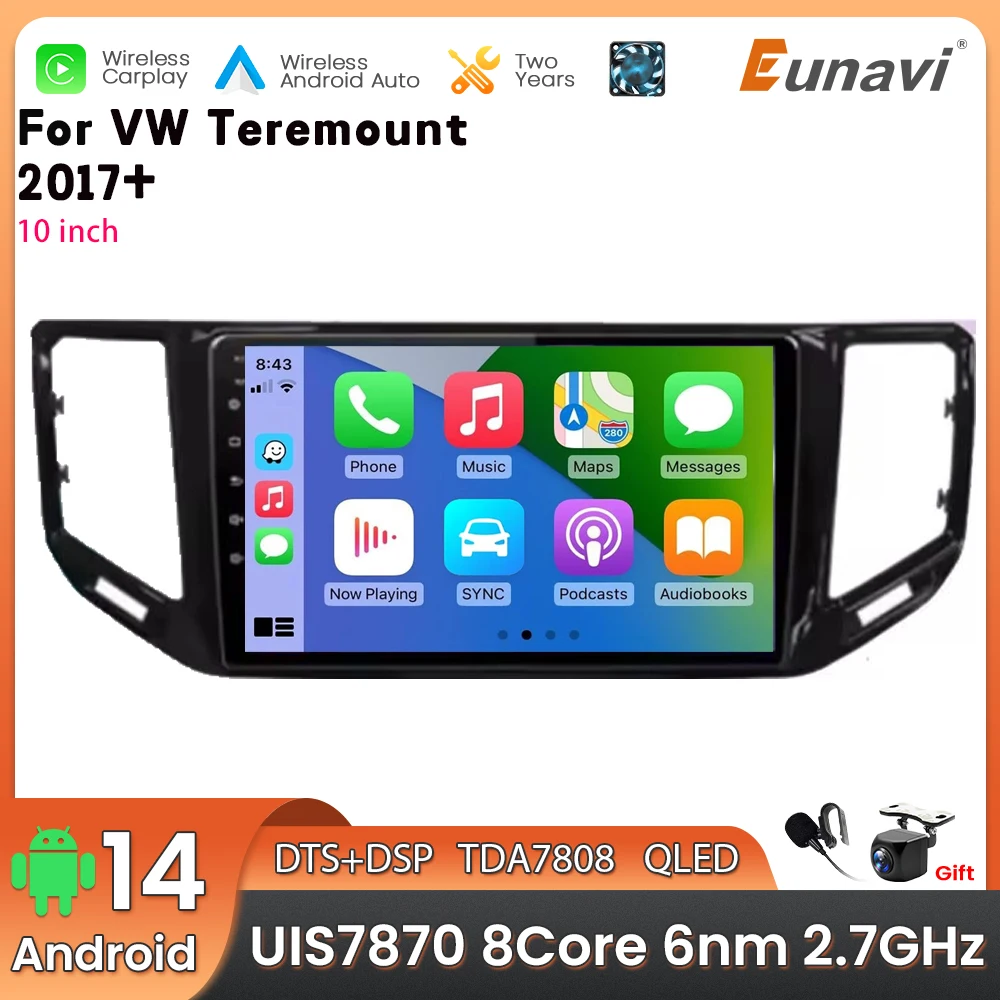 Автомобильный мультимедийный плеер Android 14 2 Din для Teremount VW 2017+, головное устройство, стерео GPS-навигация BT WIFI
Автомобильный мультимедийный плеер Android 14 2 Din для Teremount VW 2017+, головное устройство, стерео GPS-навигация BT WIFI