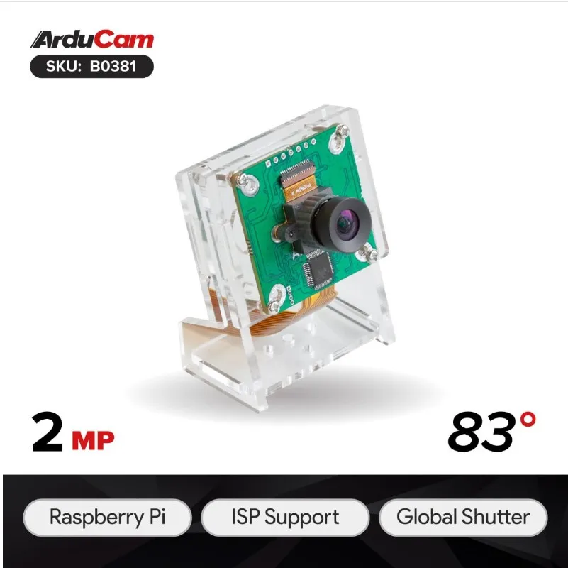 Модули монокамеры Arducam PiVariety 2 МП Global Shutter OV2311 (NoIR), совместимые с Raspberry Pi ISP и разъемом Gstreamer
Модули монокамеры Arducam PiVariety 2 МП Global Shutter OV2311 (NoIR), совместимые с Raspberry Pi ISP и разъемом Gstreamer