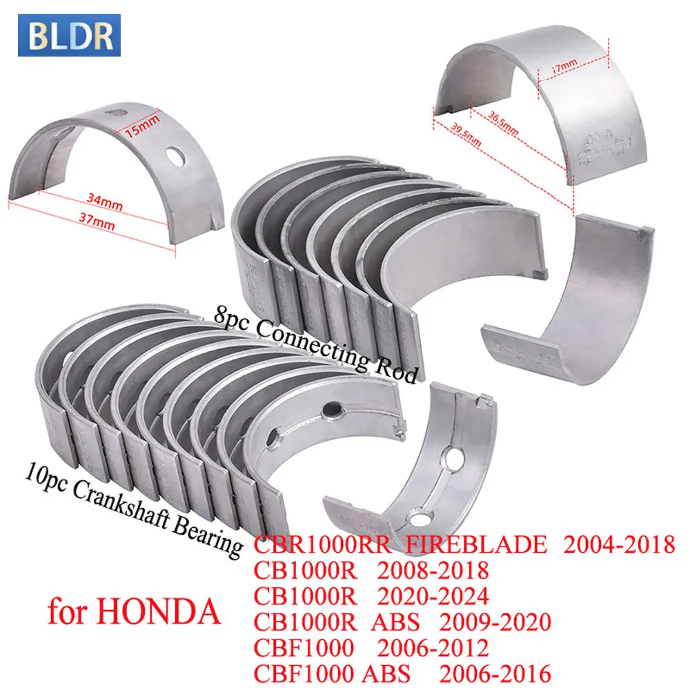 STD +25 +50 Motorcycle Crankshaft Bearing Connecting Rod Kit For HONDA CBR1000RR FIREBLADE 04-18 CBF1000 06-16 CB1000R 08-18
STD +25 +50 Motorcycle Crankshaft Bearing Connecting Rod Kit For HONDA CBR1000RR FIREBLADE 04-18 CBF1000 06-16 CB1000R 08-18