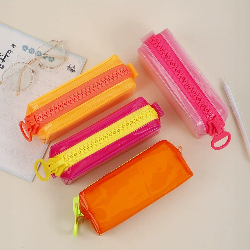 1pcs Creative Colorful Zipper Pencil Case Transparent Waterproof Material Large Capacity Student Back to School Office A3126
1pcs Creative Colorful Zipper Pencil Case Transparent Waterproof Material Large Capacity Student Back to School Office A3126