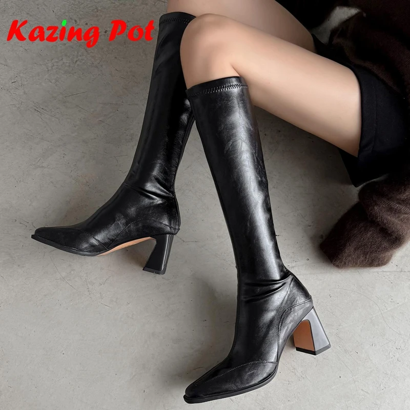 2026 Microfiber Square Toe Zipper Riding Boots Autumn Winter Shoes Brand Thick High Heels Retro Women Elastic Thigh High Boots
2026 Microfiber Square Toe Zipper Riding Boots Autumn Winter Shoes Brand Thick High Heels Retro Women Elastic Thigh High Boots