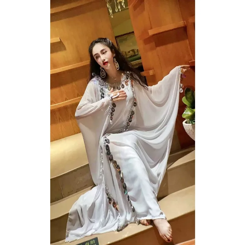 Customized White Hair Swing Robe Belly Dance Costume Khalegy Khalegy Persian Gulf Performance Dress Women Adult Belly Dancing
Customized White Hair Swing Robe Belly Dance Costume Khalegy Khalegy Persian Gulf Performance Dress Women Adult Belly Dancing