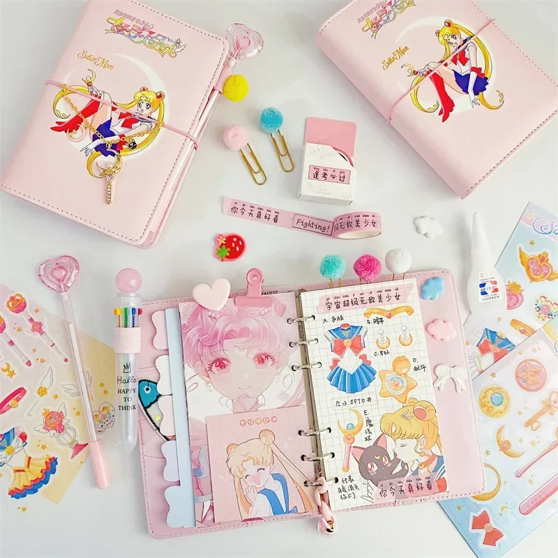 Cartoon Anime Sailor Moon Handbook Tool Material Set Student Loose leaf Notebook Christmas Gift
Cartoon Anime Sailor Moon Handbook Tool Material Set Student Loose leaf Notebook Christmas Gift