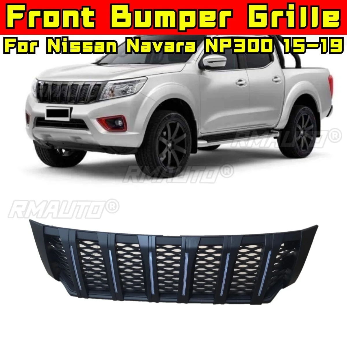 For Navara Car Bumper LED Grill Racing Grills Front Bumper Grill Racing Grills for Nissan Navara NP300 2015-2019 Car Accessories
For Navara Car Bumper LED Grill Racing Grills Front Bumper Grill Racing Grills for Nissan Navara NP300 2015-2019 Car Accessories