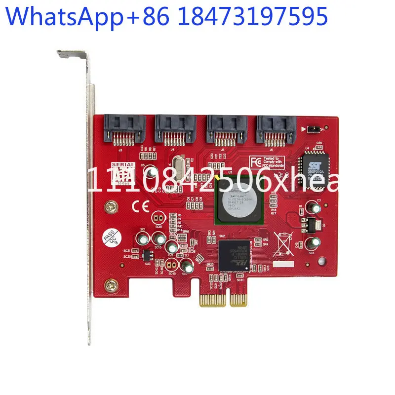 ST5102 Sil3124 PCIe x1 four-port SATA 3Gbps RAID array expansion card
ST5102 Sil3124 PCIe x1 four-port SATA 3Gbps RAID array expansion card