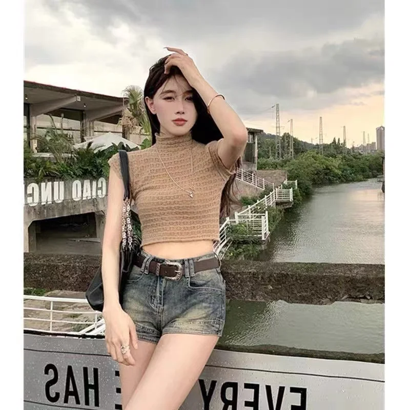 Retro American Denim orts Women Summer Thin Sle Hot Girl High Waist Slimming A-Line Hot Pants Vintage Waed Jeans orts
Retro American Denim orts Women Summer Thin Sle Hot Girl High Waist Slimming A-Line Hot Pants Vintage Waed Jeans orts