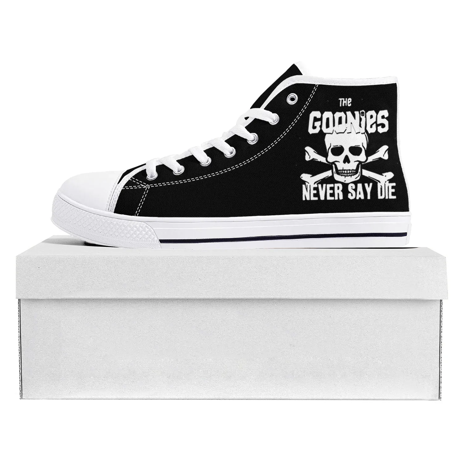 Высококачественные кроссовки goonet Never Say Die Skull Pirate Rock, мужские и женские холщовые кроссовки для подростков, обувь на заказ для пар
Высококачественные кроссовки goonet Never Say Die Skull Pirate Rock, мужские и женские холщовые кроссовки для подростков, обувь на заказ для пар