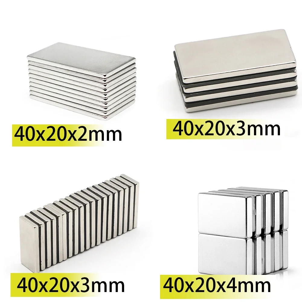 40x20x2 40x20x3 40x20x4 40x20x5 N35 NdFeB Block Neodymium 40x20 Magnet Super Strong Permanent Magnetic Bar Search magnets
40x20x2 40x20x3 40x20x4 40x20x5 N35 NdFeB Block Neodymium 40x20 Magnet Super Strong Permanent Magnetic Bar Search magnets