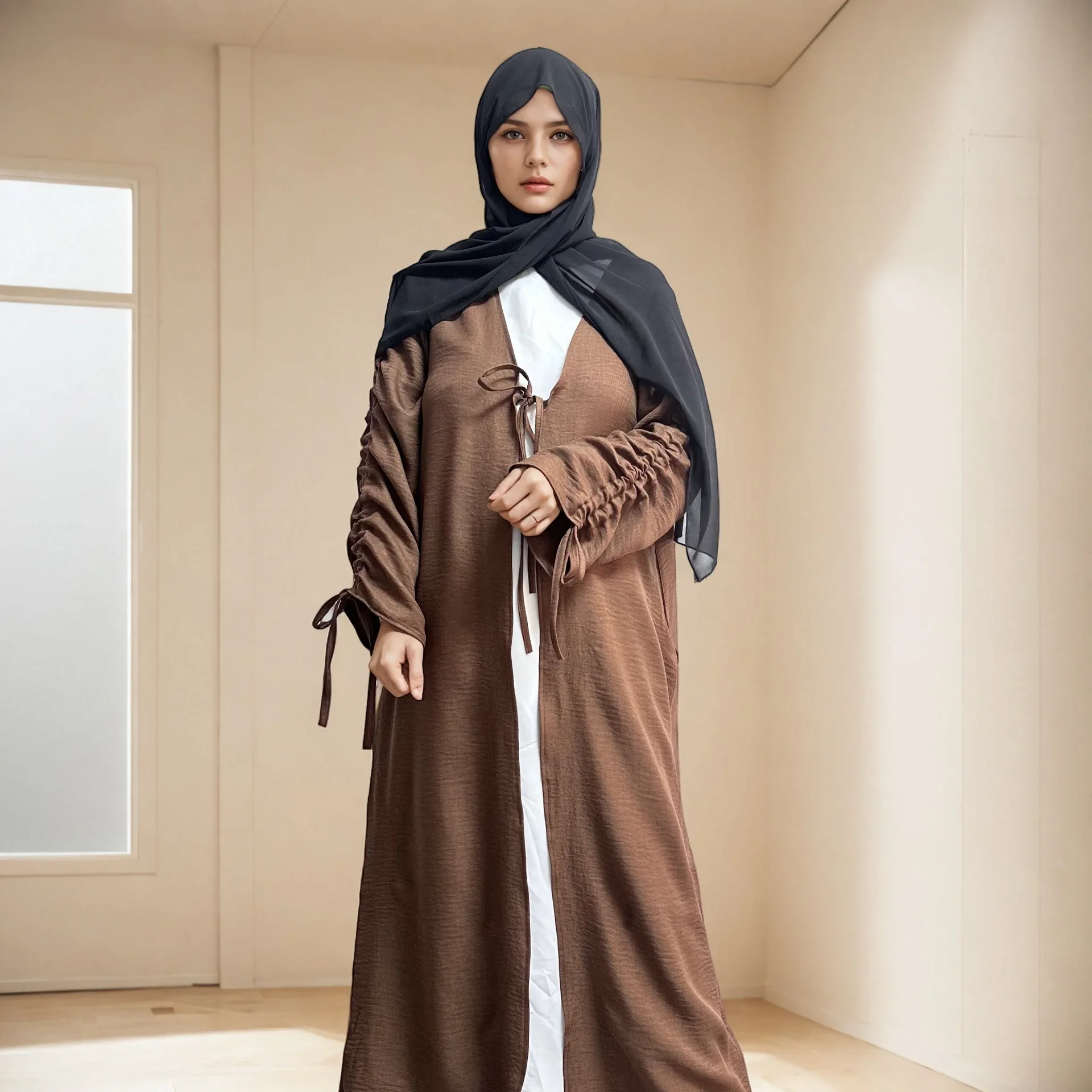 Muslim Dresses for Women Modest Open Abaya Jalabiya Lace Up Abayas Kaftan Islam Ramadan Morocco Dubai Vestidos Arab CardiganRobe
Muslim Dresses for Women Modest Open Abaya Jalabiya Lace Up Abayas Kaftan Islam Ramadan Morocco Dubai Vestidos Arab CardiganRobe