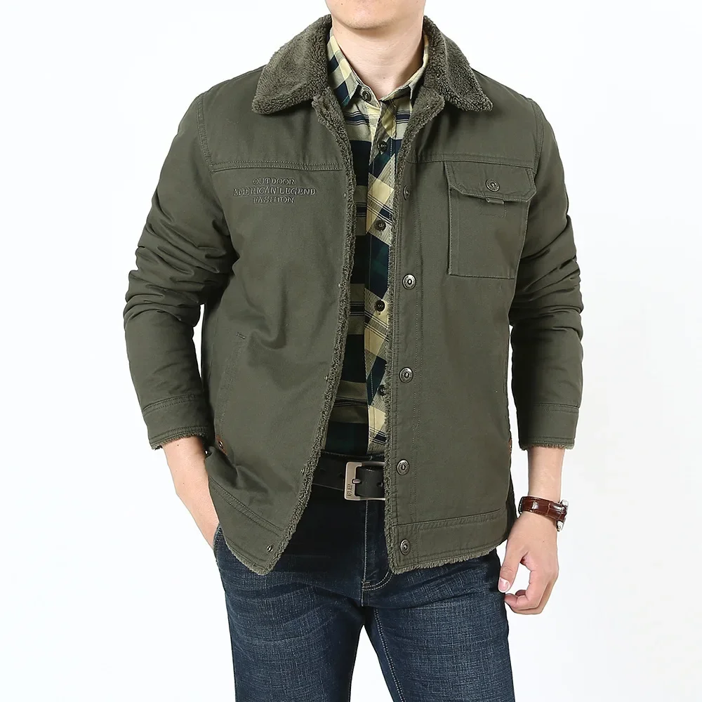 Winter New Men Jacket Brand Thicken Fleece Warm Casual Jacket Men Coat Lamb Wool Fashion Military Windbreaker Jackets Men's Coat 
Winter New Men Jacket Brand Thicken Fleece Warm Casual Jacket Men Coat Lamb Wool Fashion Military Windbreaker Jackets Men's Coat