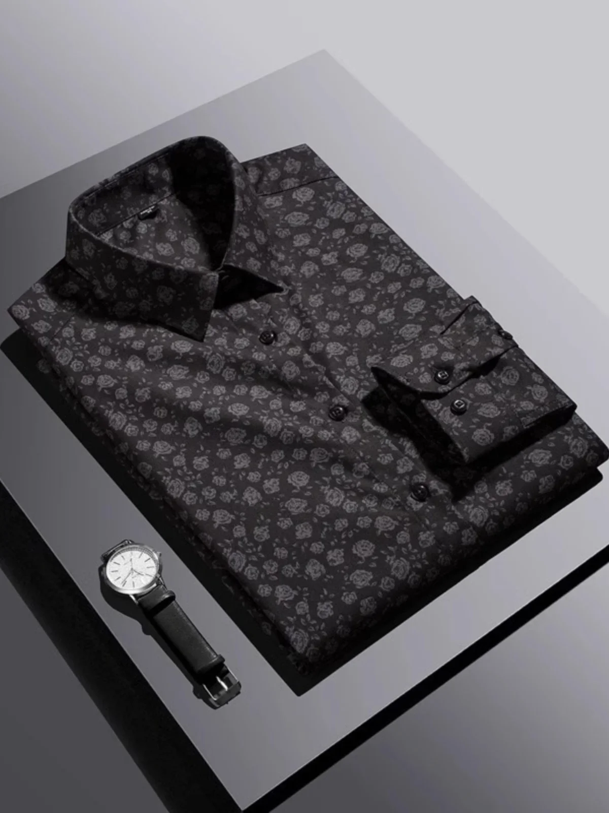 Spring Autumn Men's Slim Fit Long Sleeve Shirt Fashionable Floral Print Casual Business High End Iron Free Clothing
Spring Autumn Men's Slim Fit Long Sleeve Shirt Fashionable Floral Print Casual Business High End Iron Free Clothing