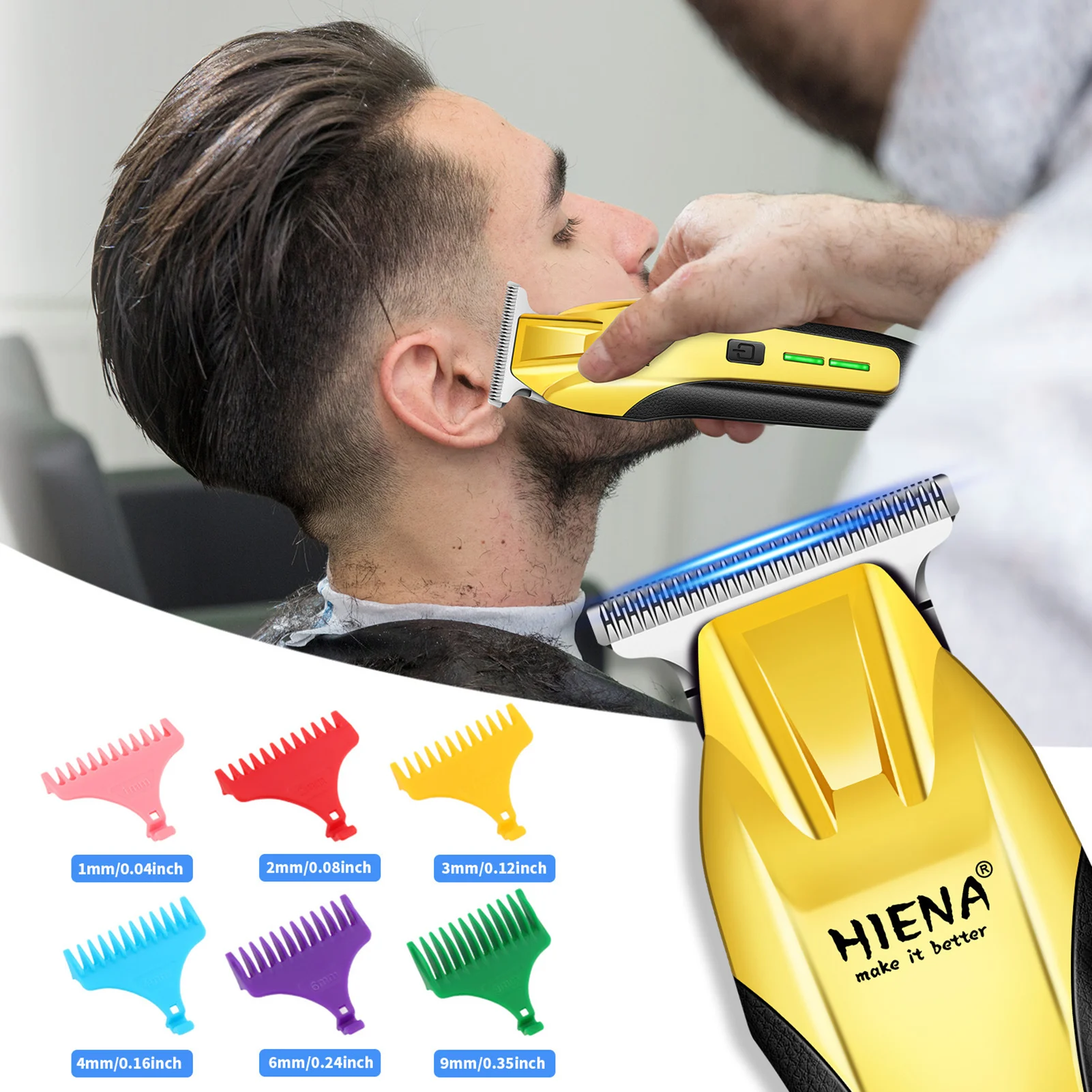 Rechargeable Cordless Hair Clipper Low Noise Hair Cutting Machine for Barber Shop Stylist or Home
Rechargeable Cordless Hair Clipper Low Noise Hair Cutting Machine for Barber Shop Stylist or Home