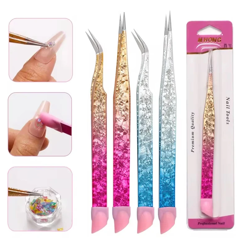 Double-ended Nail Art Sticker Rhinestones Picking Tool Stainless Steel Nail Art Extension Makeup Tool False Eeyelashes Tweezers
Double-ended Nail Art Sticker Rhinestones Picking Tool Stainless Steel Nail Art Extension Makeup Tool False Eeyelashes Tweezers
