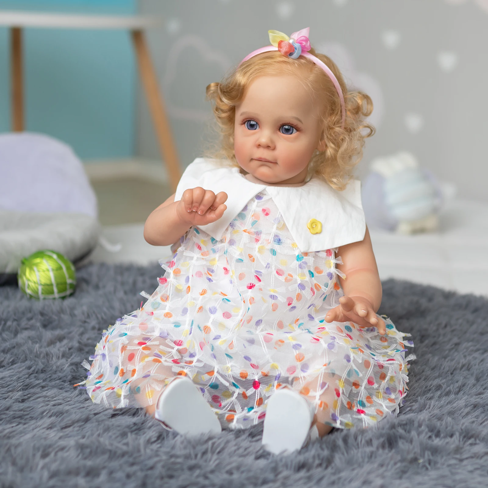 FBBD 3D Skin Doll 60CM Handmade High Quality Reborn Toddler Maggie Detailed LifelikeHand-rooted hair Collectible Art Doll
FBBD 3D Skin Doll 60CM Handmade High Quality Reborn Toddler Maggie Detailed LifelikeHand-rooted hair Collectible Art Doll