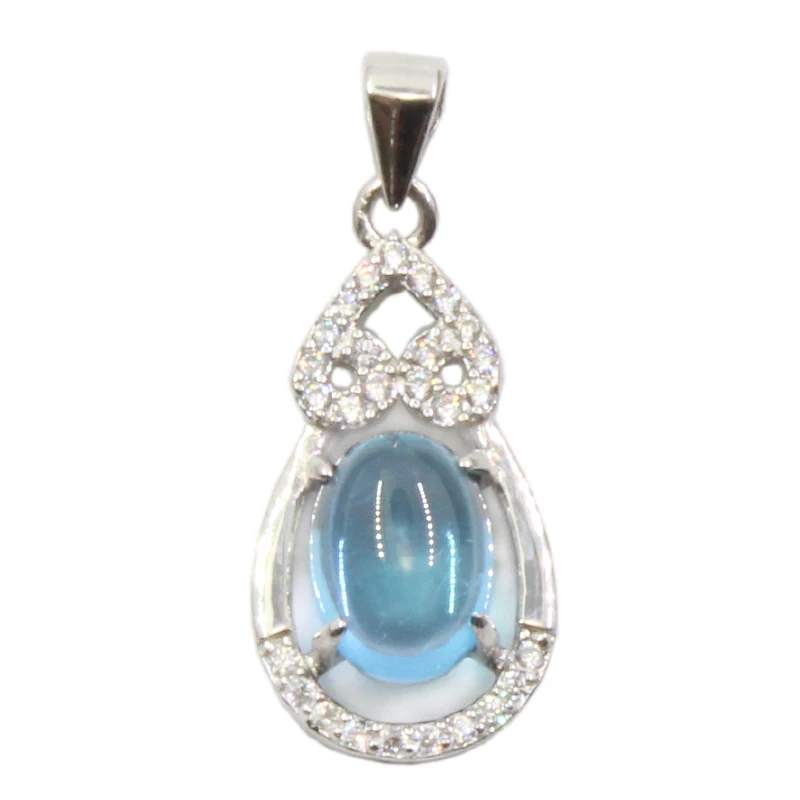 925 Silver Natural Topaz 6mm*8mm 1ct Pendant with Certificate 18k Gold Plated Gemstone Jewelry Light Blue Topaz Pendant
925 Silver Natural Topaz 6mm*8mm 1ct Pendant with Certificate 18k Gold Plated Gemstone Jewelry Light Blue Topaz Pendant