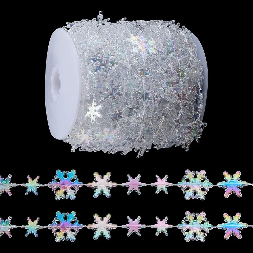 Acrylic Cord Beads for Party Decoration Snowflake 14.5x16.5x2mm
Acrylic Cord Beads for Party Decoration Snowflake 14.5x16.5x2mm