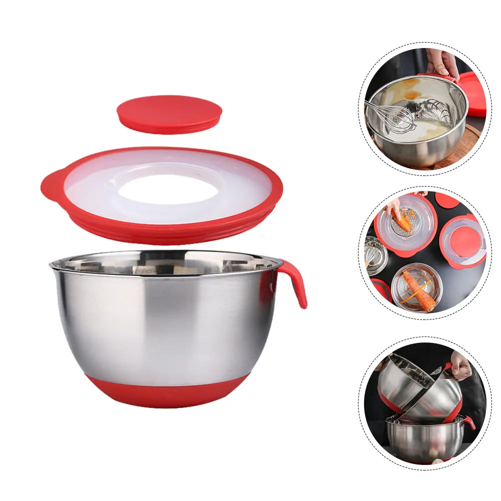 Non-Slip Salad With Scale Stainless Steel Mixing Egg Bowl Kitchen Gadget Baking Accessory Food Container Antiskid Steel Bowl For
Non-Slip Salad With Scale Stainless Steel Mixing Egg Bowl Kitchen Gadget Baking Accessory Food Container Antiskid Steel Bowl For