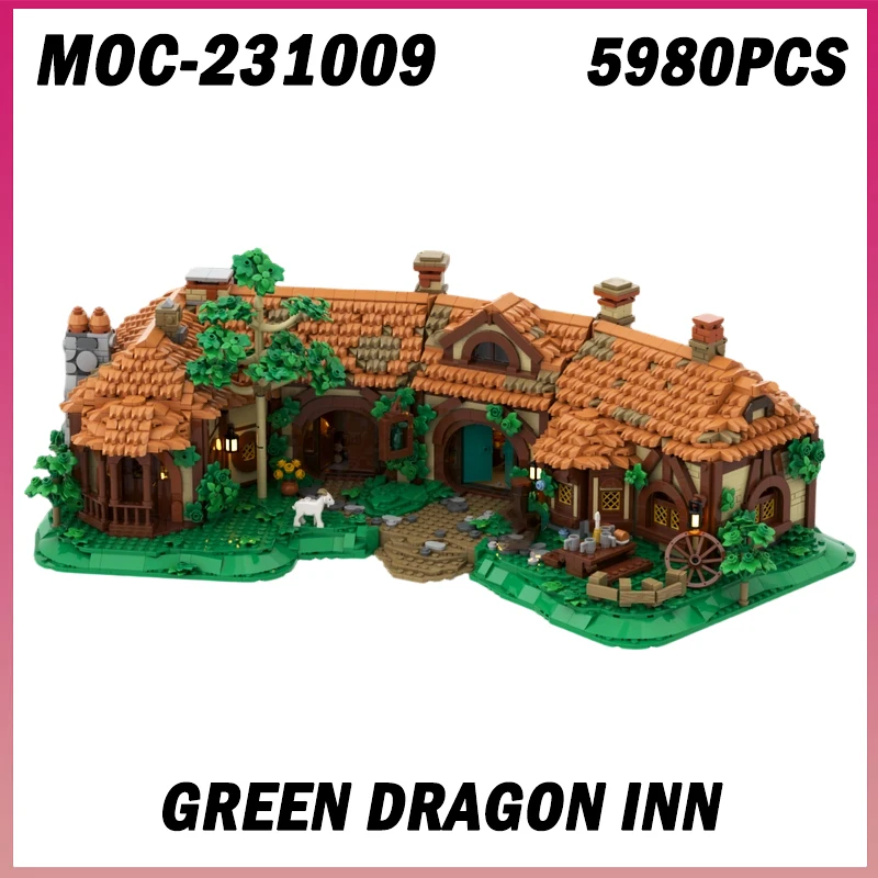 5980PCS MOC-231009 Green Dragon Inn Ring Movie Scene Street View Model Building Blocks Architecture Assembly Creative Brick Toy
5980PCS MOC-231009 Green Dragon Inn Ring Movie Scene Street View Model Building Blocks Architecture Assembly Creative Brick Toy