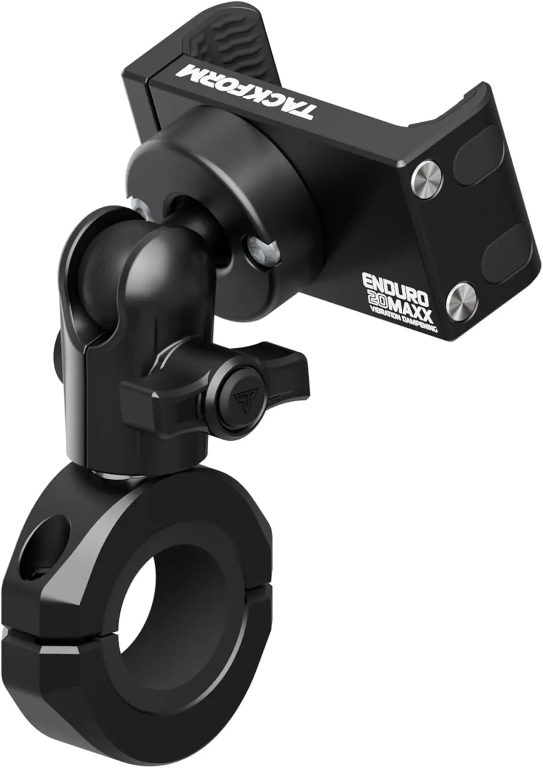 Black Motorcycle Phone Mount - 20MAXX Spring Cradle, Universal Clamp 7/8' to 1-1/4', Fits iPhones & Galaxy
Black Motorcycle Phone Mount - 20MAXX Spring Cradle, Universal Clamp 7/8' to 1-1/4', Fits iPhones & Galaxy