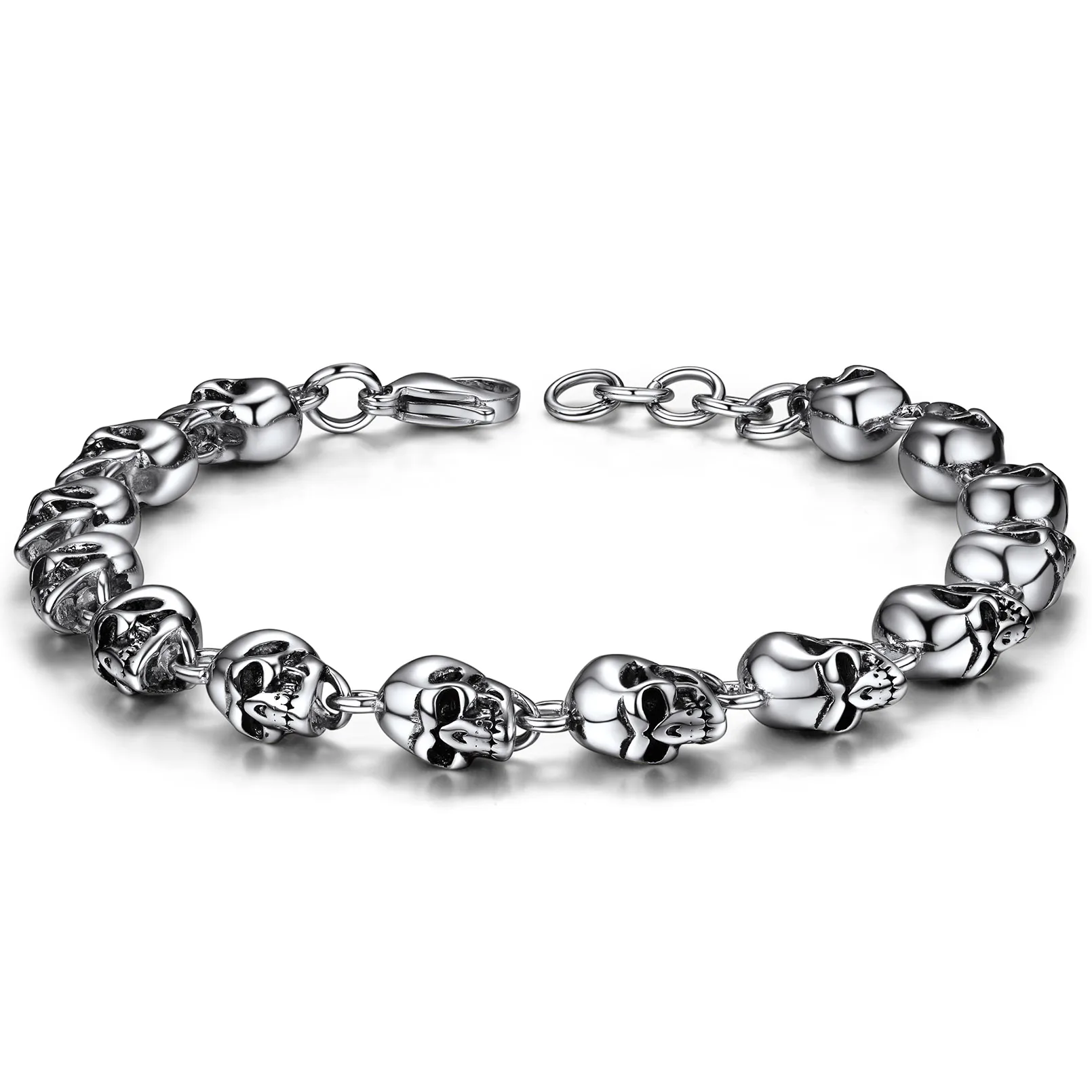 ChainsPro Gothic Skeleton Bracelet Men's and Women's Stainless Steel/14K Gold Plated Punk Skeleton Bracelet CP940
ChainsPro Gothic Skeleton Bracelet Men's and Women's Stainless Steel/14K Gold Plated Punk Skeleton Bracelet CP940