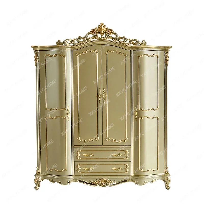 Villa Furniture European-Style Wood Carved Four-Door Luxury Wardrobe French Wardrobe Princess Locker Champagne Gold
Villa Furniture European-Style Wood Carved Four-Door Luxury Wardrobe French Wardrobe Princess Locker Champagne Gold