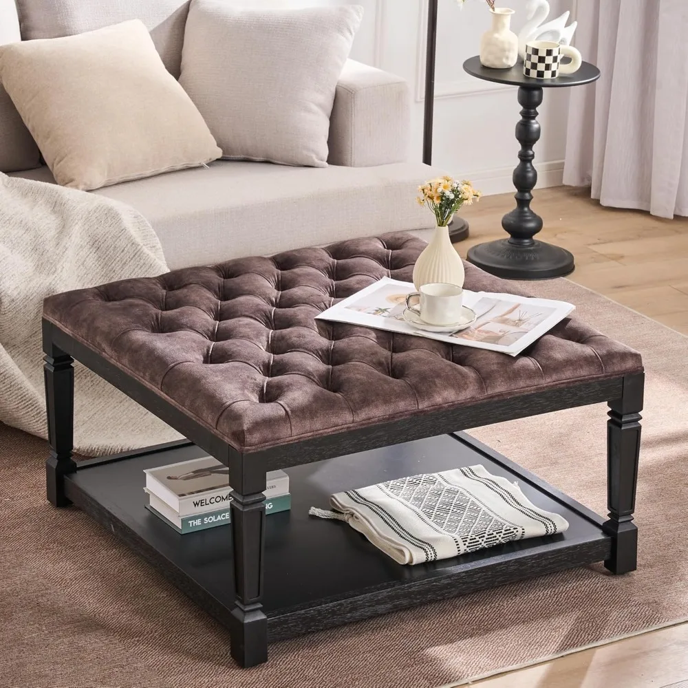 35 in Square Storage Ottoman Coffee Table Ottomans with Storage for Living Room Large Brown Ottoman with Ottomans Coffee Table
35 in Square Storage Ottoman Coffee Table Ottomans with Storage for Living Room Large Brown Ottoman with Ottomans Coffee Table