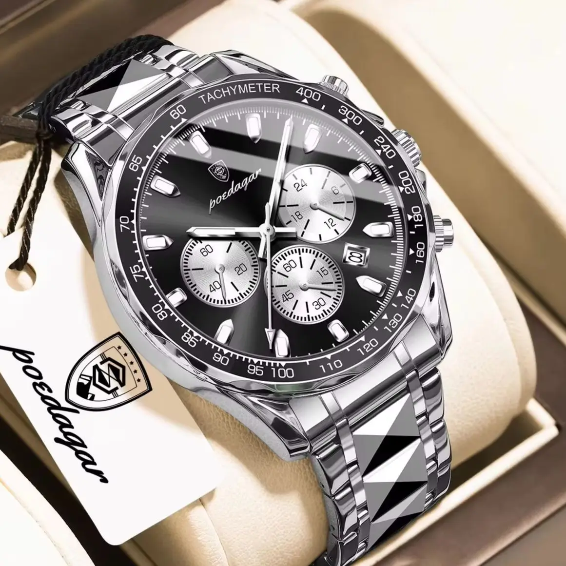 POEDAGAR Casual Men Watch Waterproof Luminous Chronograph Date Quartz Man Clock Stainless Steel Fashion Men's Watches Reloj Gift
POEDAGAR Casual Men Watch Waterproof Luminous Chronograph Date Quartz Man Clock Stainless Steel Fashion Men's Watches Reloj Gift