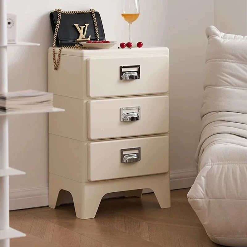 Cream Nightstand Modern Minimalist Small Bedroom Storage Cabinet Creative Sofa Side Table Counter Smooth Multi Layer Slide Rails
Cream Nightstand Modern Minimalist Small Bedroom Storage Cabinet Creative Sofa Side Table Counter Smooth Multi Layer Slide Rails