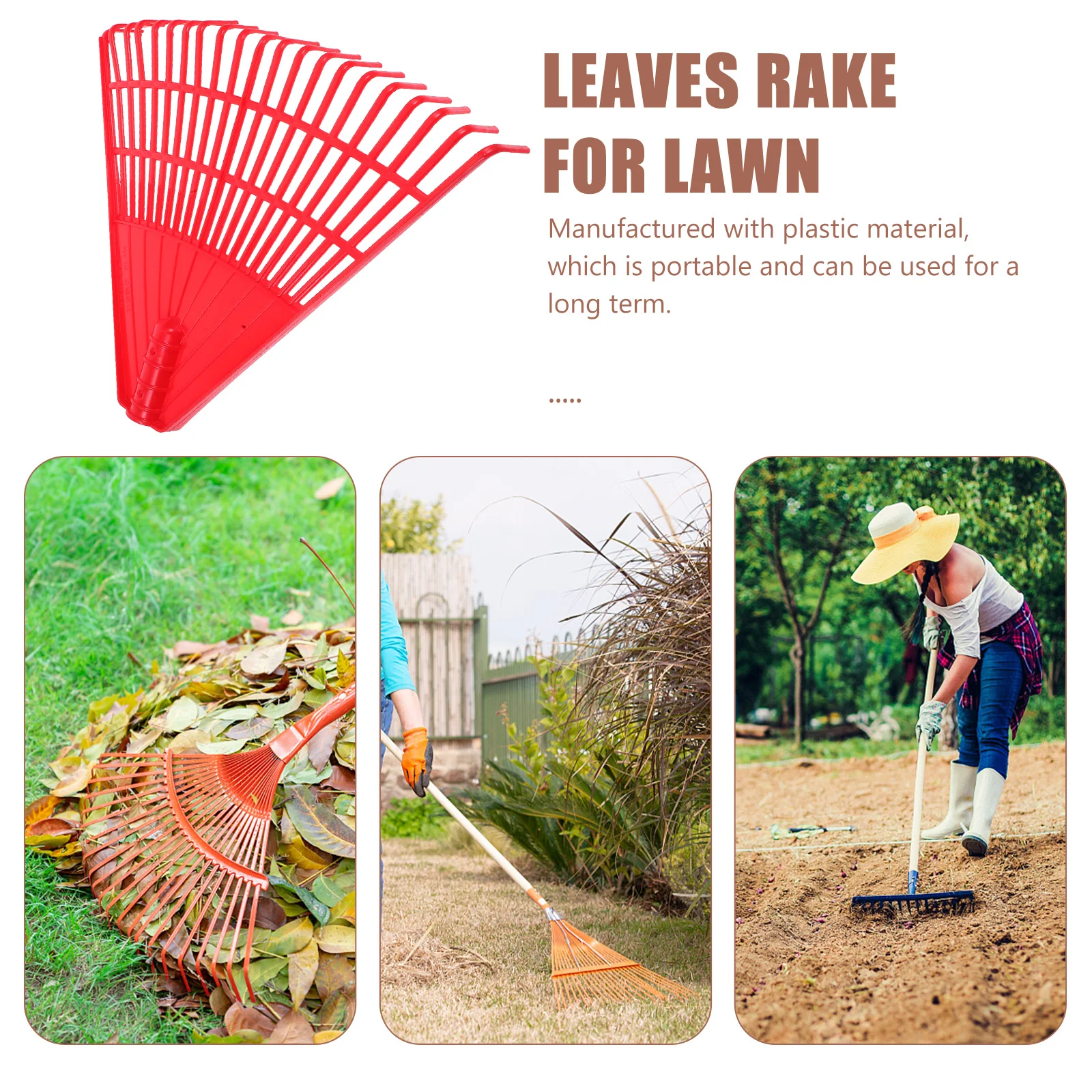 Garden Leaf Rake 21 Teeth Plastic Red Lightweight Yard Rakes for Lawns Heavy Duty Lawn Outdoor Use
Garden Leaf Rake 21 Teeth Plastic Red Lightweight Yard Rakes for Lawns Heavy Duty Lawn Outdoor Use