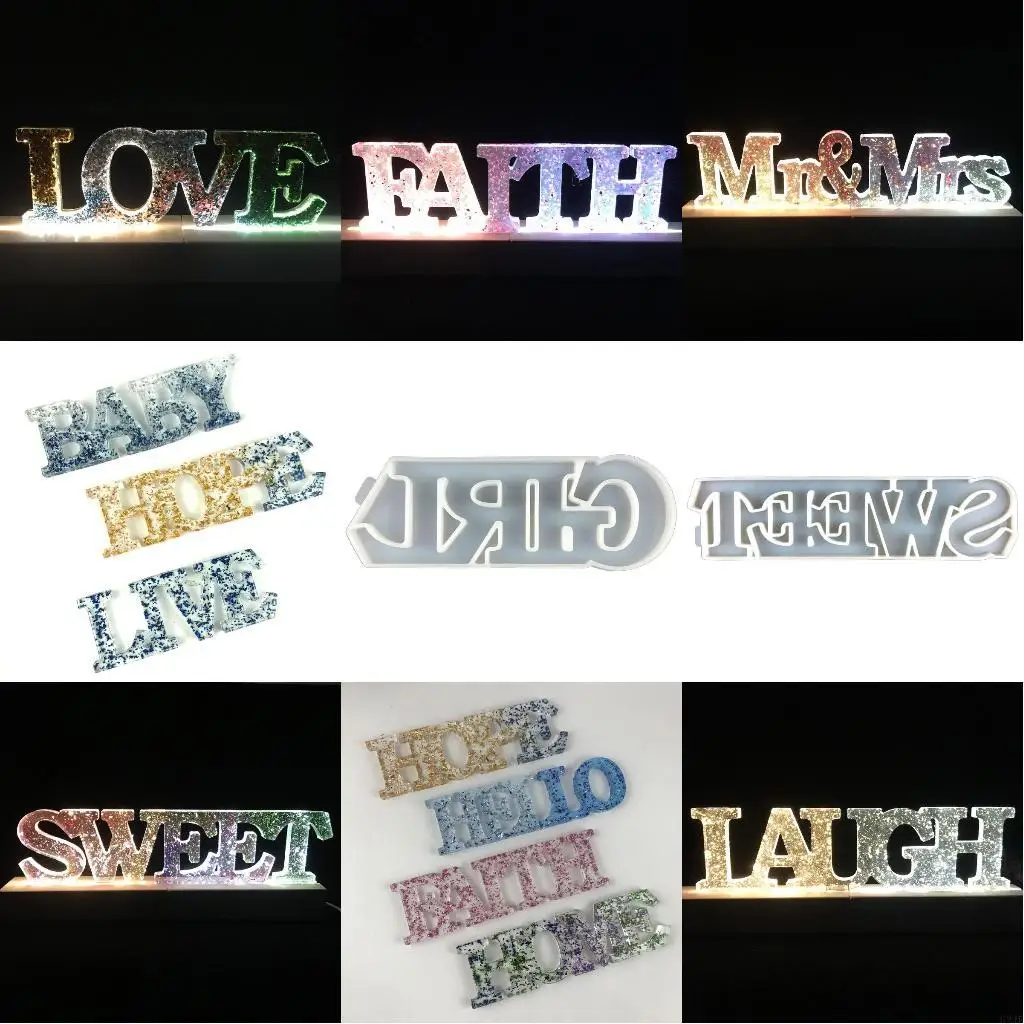 Resin Word Mold Unique Design Sign Mold Beautiful Cast Epoxy Resin Mold DIY
Resin Word Mold Unique Design Sign Mold Beautiful Cast Epoxy Resin Mold DIY