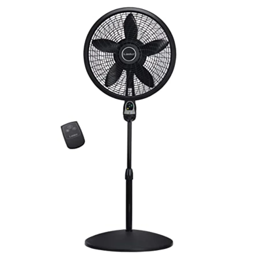 Oscillating Cyclone Pedestal Fan Adjustable Height Timer Remote Control 3 Speeds for Bedroom Living Room Home Office 18 Black 1
Oscillating Cyclone Pedestal Fan Adjustable Height Timer Remote Control 3 Speeds for Bedroom Living Room Home Office 18 Black 1