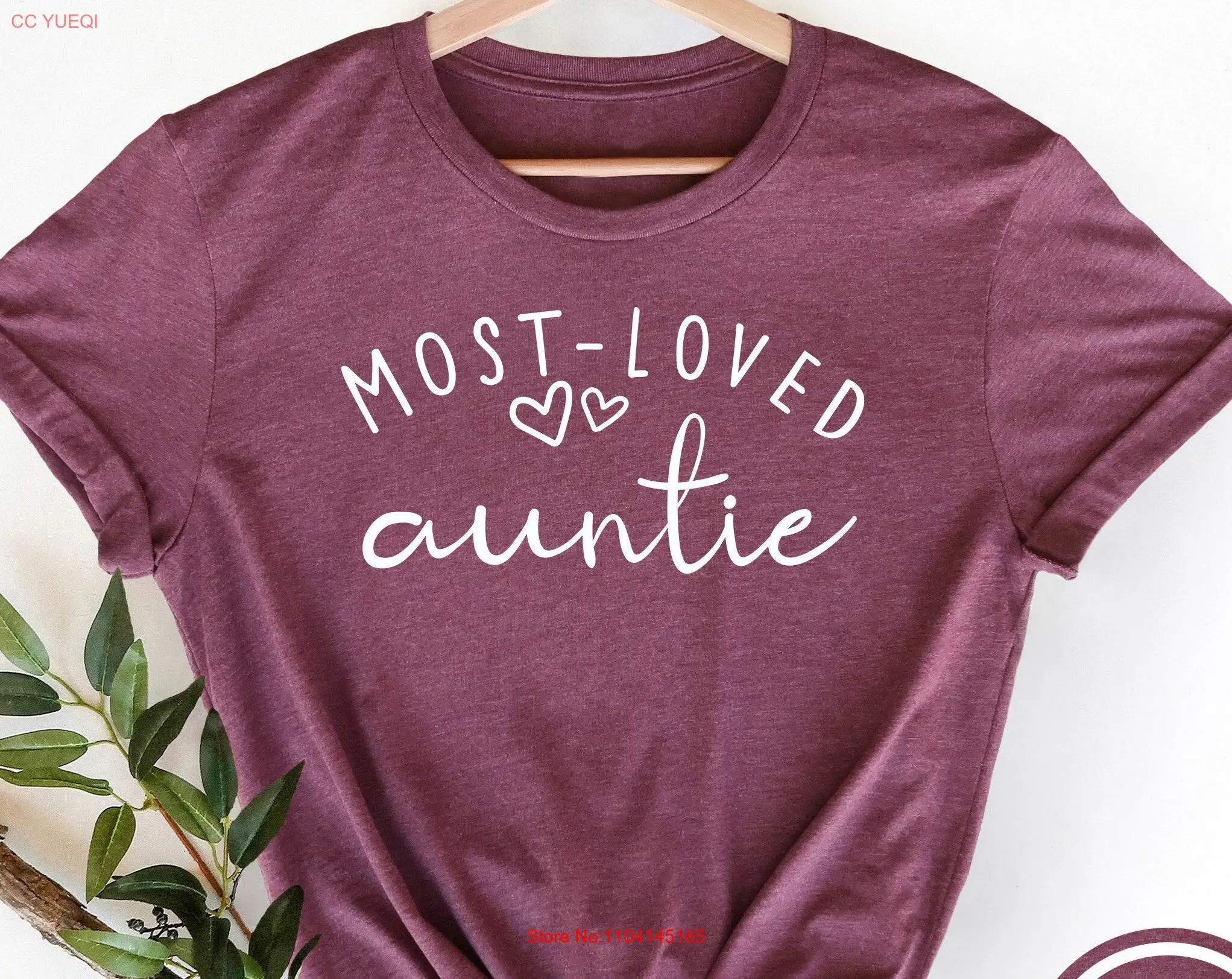 Most Loved Auntie T Shirt For Birthday Love Women Mother's Day long or short sleeves
Most Loved Auntie T Shirt For Birthday Love Women Mother's Day long or short sleeves