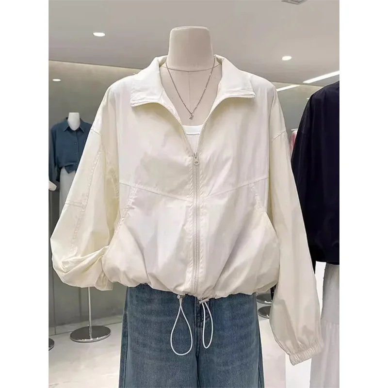 Lightweight Breathable Summer Outdoor Womens Sun Protection Jacket Zipper Spor Casual Stand Collar Coat Female European American
Lightweight Breathable Summer Outdoor Womens Sun Protection Jacket Zipper Spor Casual Stand Collar Coat Female European American