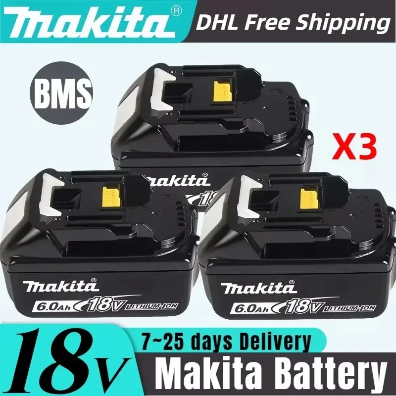 100% Original Makita Rechargeable Power Tool Battery, Replaceable LED Lithium-ion, 6.0 Ah 18V LXT BL1860B BL1860BL1850 BL1830
100% Original Makita Rechargeable Power Tool Battery, Replaceable LED Lithium-ion, 6.0 Ah 18V LXT BL1860B BL1860BL1850 BL1830