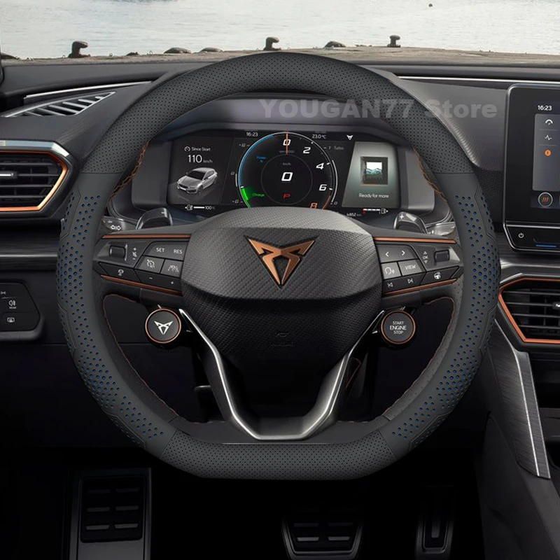 Leather Car Steering Wheel Cover For Cupra Leon Sportstourer 2022-2024 2025 Anti-Slip Auto Steering Wheel Cupra Leon Accessories
Leather Car Steering Wheel Cover For Cupra Leon Sportstourer 2022-2024 2025 Anti-Slip Auto Steering Wheel Cupra Leon Accessories