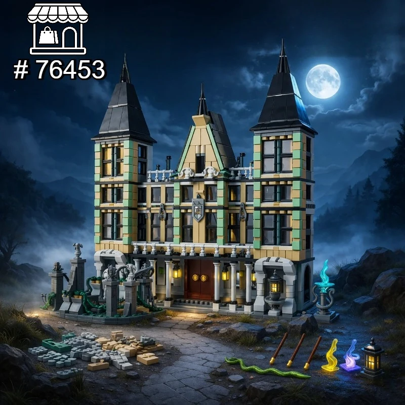 Конструктор Bandai 1601 деталь 76453: Модульный набор «Дом Малфоев» по мотивам фильма, модель школы магии, кирпичики для сборки, игрушка для детей и взрослых, рождественский подарок
Конструктор Bandai 1601 деталь 76453: Модульный набор «Дом Малфоев» по мотивам фильма, модель школы магии, кирпичики для сборки, игрушка для детей и взрослых, рождественский подарок