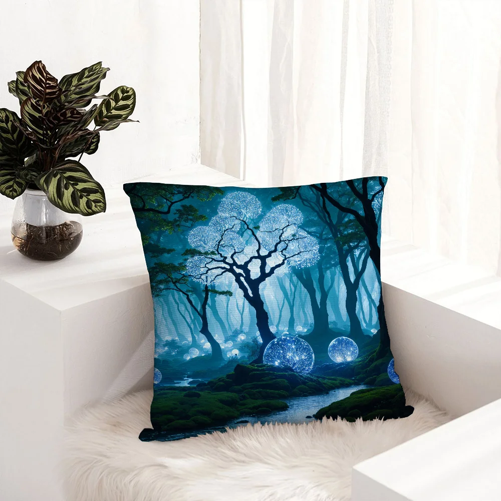 Fantasty Forest Pillow Case Plush Fabric Soft Pillowcase Double Sided Print Sofa Cushion Cover Throw Pillow Covers
Fantasty Forest Pillow Case Plush Fabric Soft Pillowcase Double Sided Print Sofa Cushion Cover Throw Pillow Covers