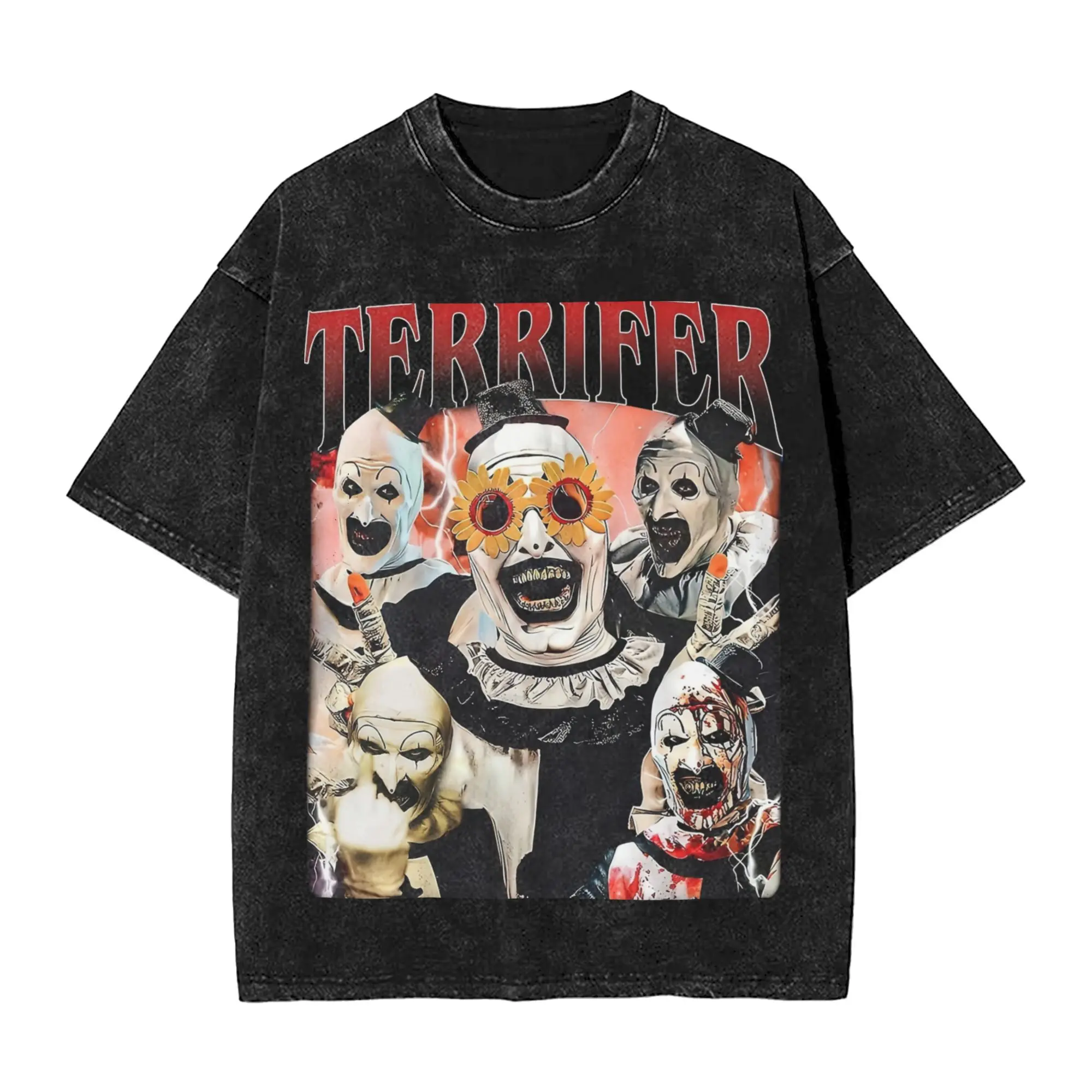 Terrifer T Shirt for Men Pure Cotton Fun T-Shirts O Neck Horror Movie Tees Short Sleeve Clothes Summer
Terrifer T Shirt for Men Pure Cotton Fun T-Shirts O Neck Horror Movie Tees Short Sleeve Clothes Summer