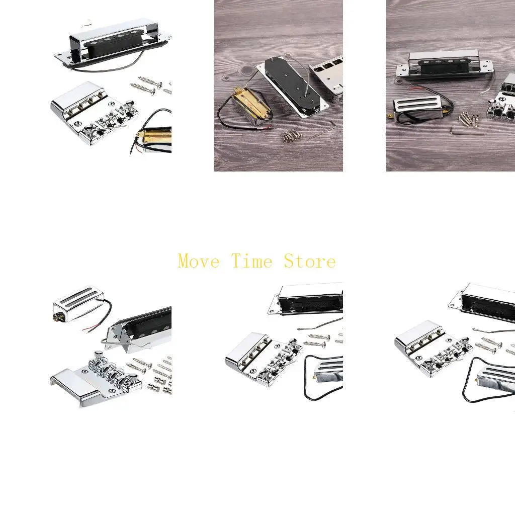 92ME Bridge and Pickup Combo Set Electric Bass Guitar Bridge / Tailpiece & Pickups
92ME Bridge and Pickup Combo Set Electric Bass Guitar Bridge / Tailpiece & Pickups