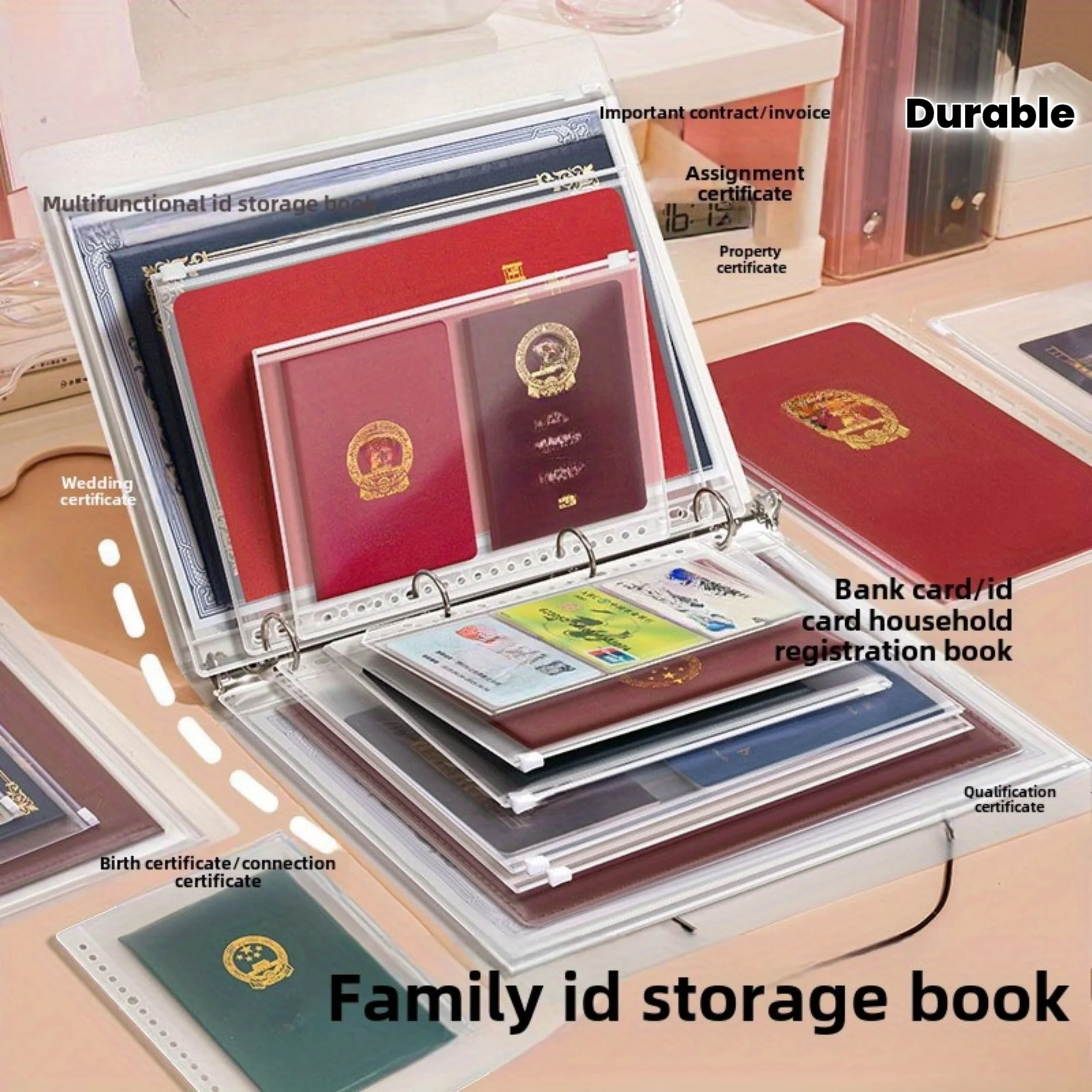 A4/B5 Durable Zipper Binder, Family ID Storage Bag, Secure Lock Closure, Essential Documents Organizer,Safekeeping for Birth Cer
A4/B5 Durable Zipper Binder, Family ID Storage Bag, Secure Lock Closure, Essential Documents Organizer,Safekeeping for Birth Cer