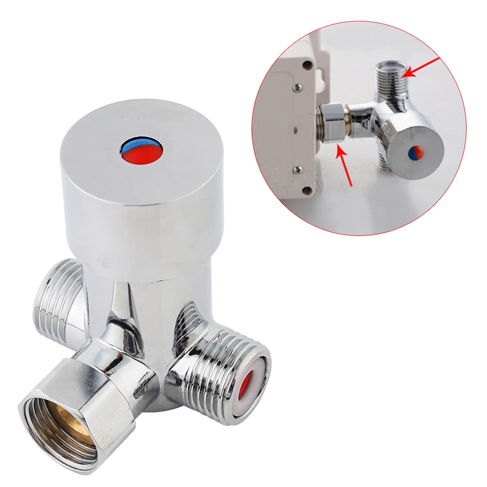 G1/2 Hot Cold Water Mixing Valve Mixer Temperature Control for Automatic Faucet Water Mixing Valve Hot Cold Water Valve
G1/2 Hot Cold Water Mixing Valve Mixer Temperature Control for Automatic Faucet Water Mixing Valve Hot Cold Water Valve