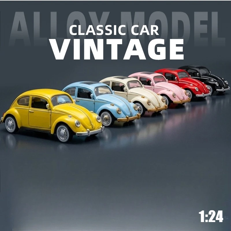 1:24 Beetle Vintage Car Alloy Car Diecasts & Sound Light Car Model Home Trendy & Desktop Display Ornament
1:24 Beetle Vintage Car Alloy Car Diecasts & Sound Light Car Model Home Trendy & Desktop Display Ornament