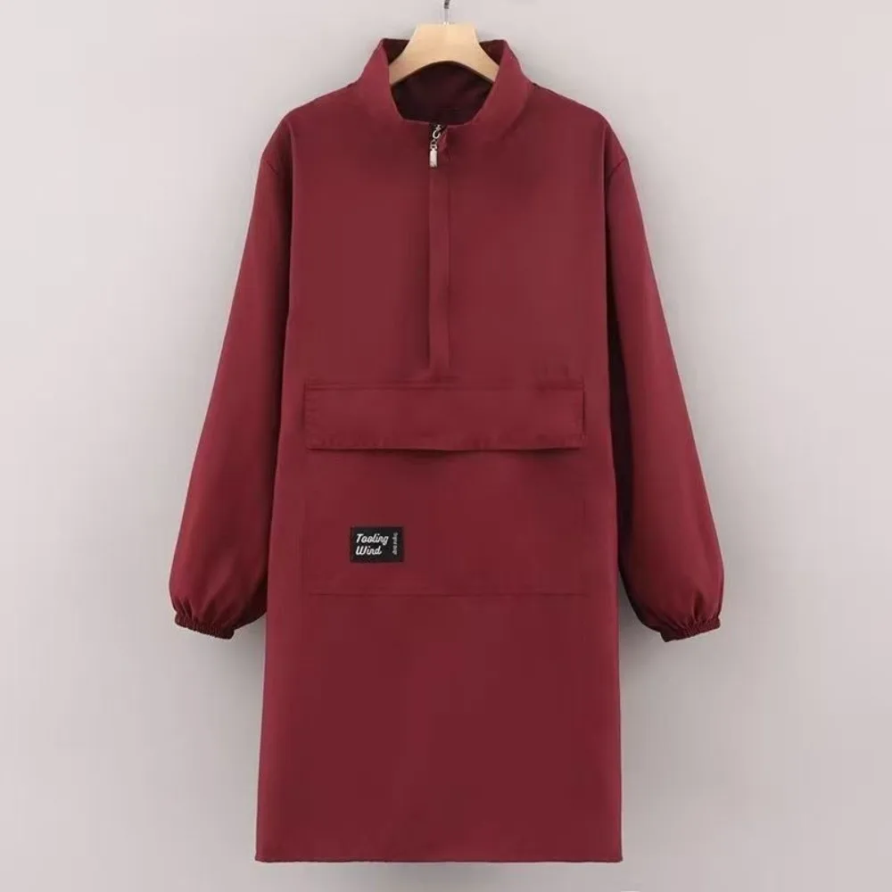 New Polyester Cotton Long Sleeve Apron Waterproof Stain Resistant Catering Aprons Solid Color Working Clothes Kitchen Use
New Polyester Cotton Long Sleeve Apron Waterproof Stain Resistant Catering Aprons Solid Color Working Clothes Kitchen Use